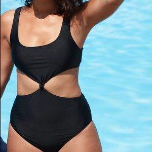 Aerie Cut Out One-Piece Black Swimsuit!